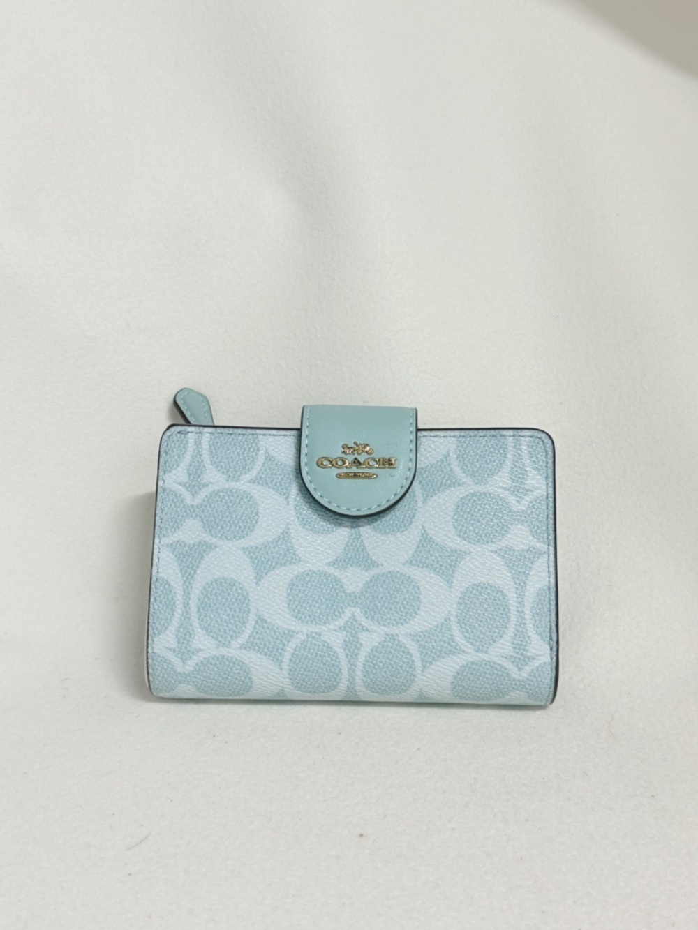 Coach Medium Corner Zip Wallet In Signature Canvas CW786